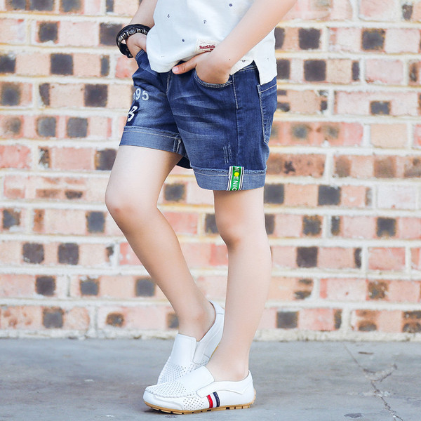 Pantaloni scurți casual din denim pentru copii pentru băieți