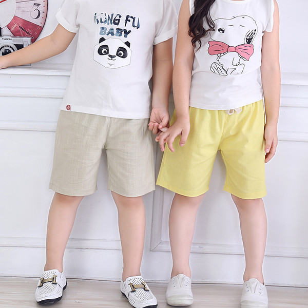 Gyermek unisex rövidnadrág különböző színekben, mindennapi használatra