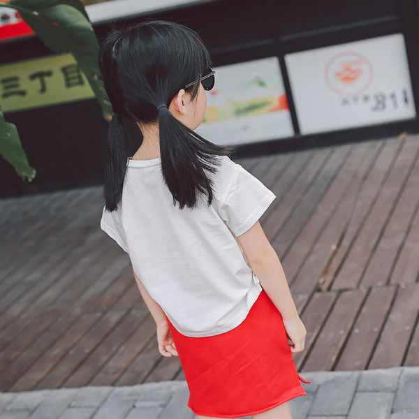 Set sport și de zi cu zi pentru copii pentru fete - fustă și tricou