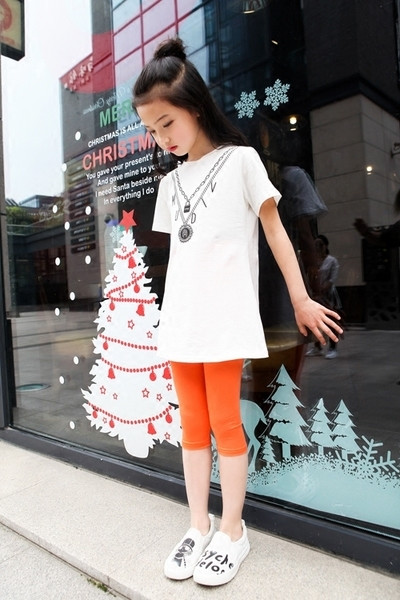 Παιδικό κολάν με  7/8  μήκος για κορίτσια σε διάφορα χρώματα