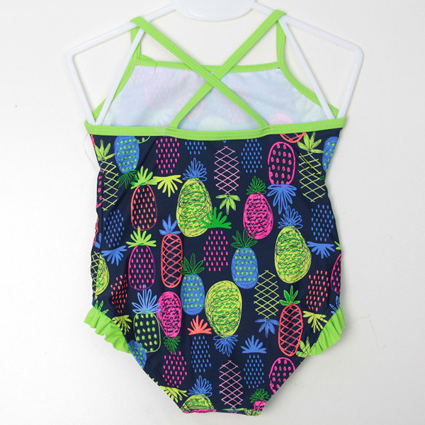 Costum de baie pentru copii colorat pentru fete - model complet