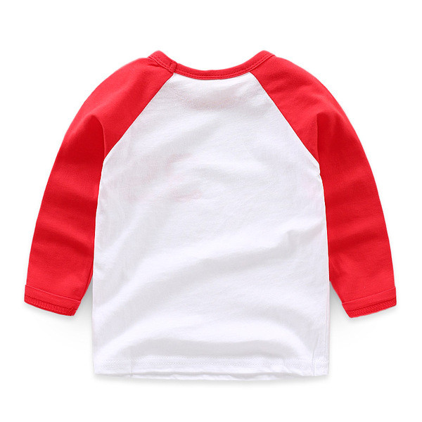 Gyermek alkalmi hosszú ujjú póló két színben felirattal