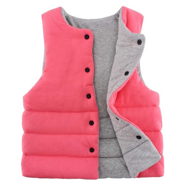 Gyerekmellény két arccal, különböző színben, alkalmas lányoknak és fiúknak gombokkal