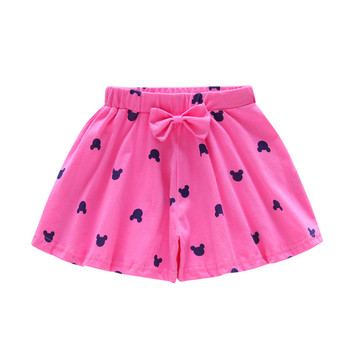 Παιδικά παντελόνια για κορίτσια με  μίνι κορδέλα σε τρία χρώματα - ροζ, μπλε και γκρι