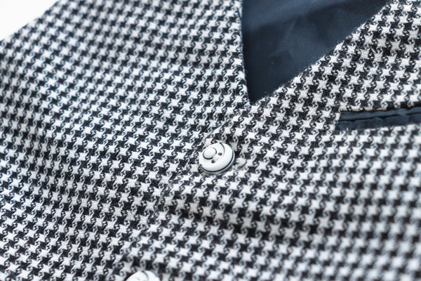 Vesta eleganta pentru copii pentru baieti cu decolteu in V si buzunar imitatie