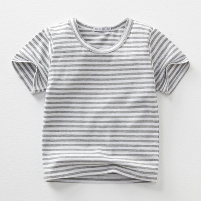 Tricou pentru copii cu mâneci scurte în dungi pentru fete și băieți în diferite culori