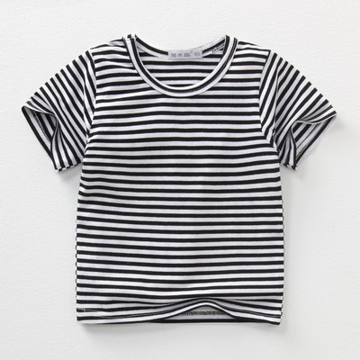 Tricou pentru copii cu mâneci scurte în dungi pentru fete și băieți în diferite culori