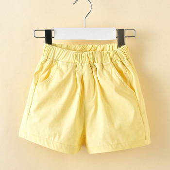 Παιδικά γλυκά παντελόνια για κορίτσια σε φρέσκα καλοκαιρινά χρώματα σε δύο μοντέλα
