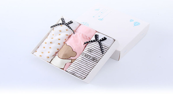 Απαλό παιδικό εσώρουχο για κορίτσια - ένα σετ από 3 κομμάτια, διαφορετικά μοντέλα