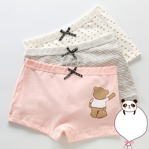 Απαλό παιδικό εσώρουχο για κορίτσια - ένα σετ από 3 κομμάτια, διαφορετικά μοντέλα