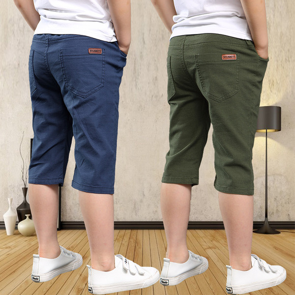 Pantaloni sport-eleganti pentru baieti cu lungime 3/4