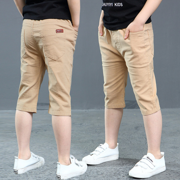 Pantaloni sport-eleganti pentru baieti cu lungime 3/4