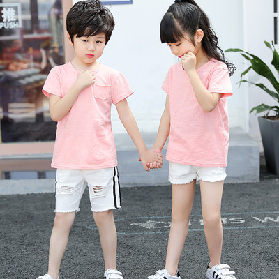 Tricou pentru copii in mai multe culori cu buzunar decorativ potrivit pentru fete si baieti