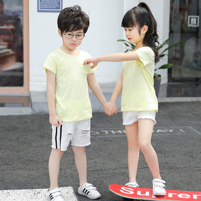 Tricou pentru copii in mai multe culori cu buzunar decorativ potrivit pentru fete si baieti