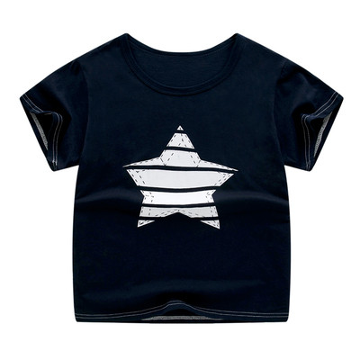 Tricou pentru copii cu mâneci scurte în diferite culori pentru fete și băieți cu animație și inscripție