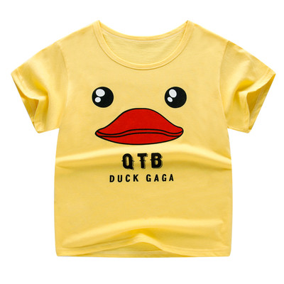 Tricou pentru copii cu mâneci scurte în diferite culori pentru fete și băieți cu animație și inscripție