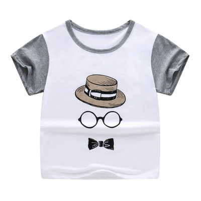 Tricou pentru copii cu mâneci scurte în diferite culori pentru fete și băieți cu animație și inscripție