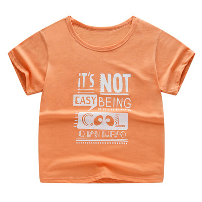 Tricou pentru copii cu mâneci scurte în diferite culori pentru fete și băieți cu animație și inscripție