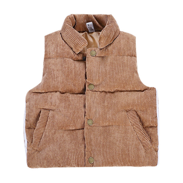 Vesta pentru copii pentru baieti cu buzunare si nasturi in doua culori