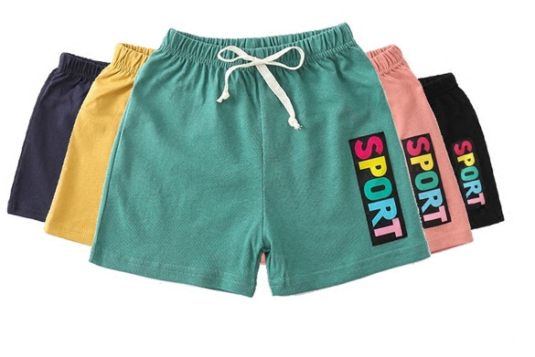 Pantaloni scurți din bumbac pentru fete cu imprimeu de detaliu, potriviti pentru utilizarea de zi cu zi