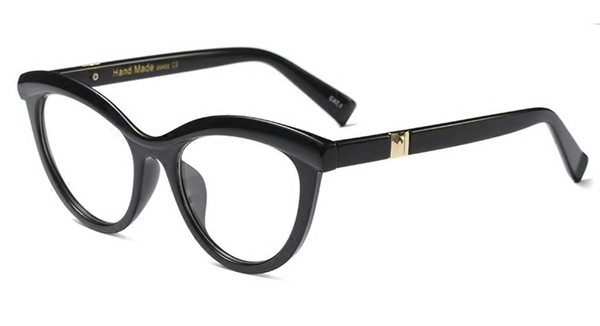 Γυναικεία γυαλιά  με διαφανές γυαλί και έγχρωμος σκελετός