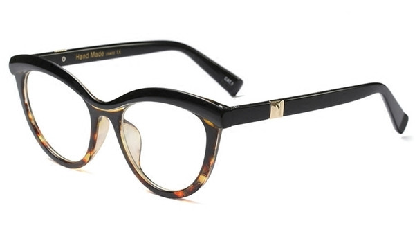 Γυναικεία γυαλιά  με διαφανές γυαλί και έγχρωμος σκελετός