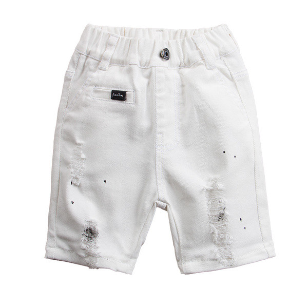 Blugi moderni în alb și negru și o inscripție mare pentru băieți