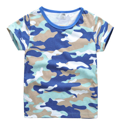 Детска тениска с къс ръкав за момчета в различни щампи и цветове