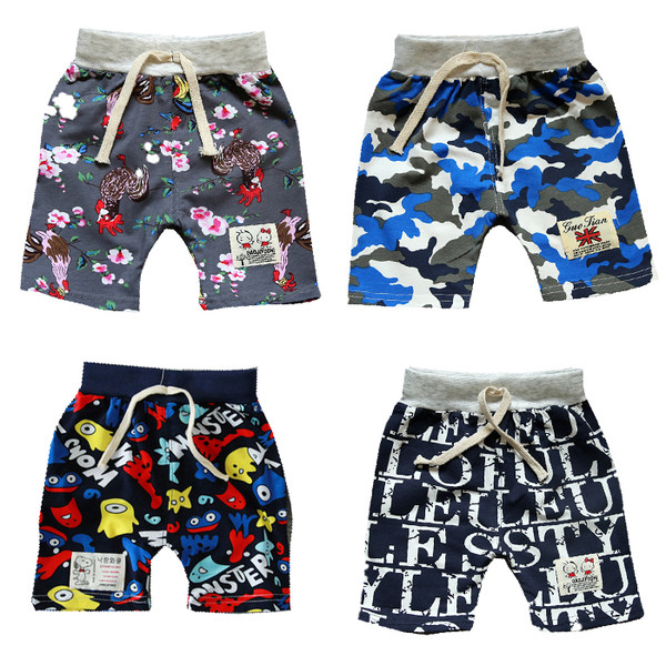 Детски къси панталони за момчета с различна щампа