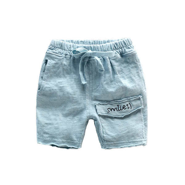 Pantaloni scurți pentru copii pentru băiat cu buzunar de imitație în mai multe culori