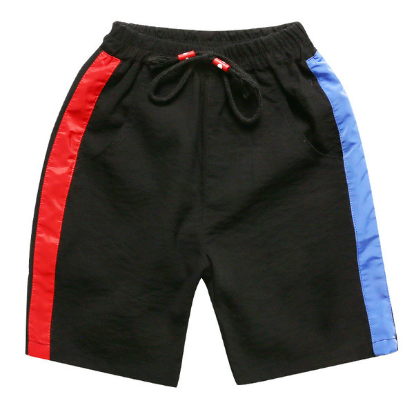 Pantaloni scurți 3/4 model lat cu decor panglică colorată pentru băieți