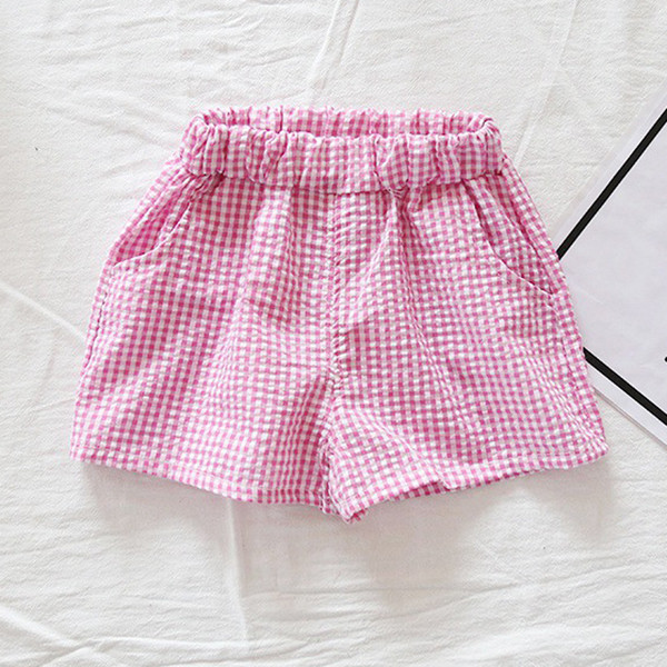 Set modern pentru copii în dungi pentru fete în două părți - maiou + pantaloni scurți în trei culori