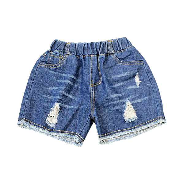 Blugi scurti copii rupti si cu petice pentru fata