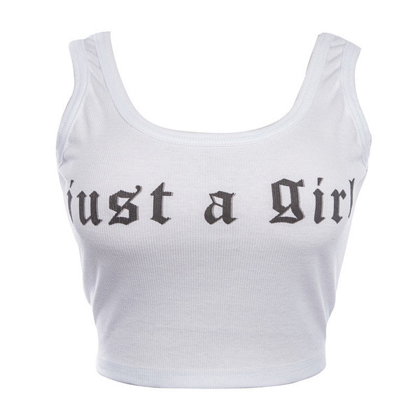 Maieu scurt de damă de culoare albă cu inscripție