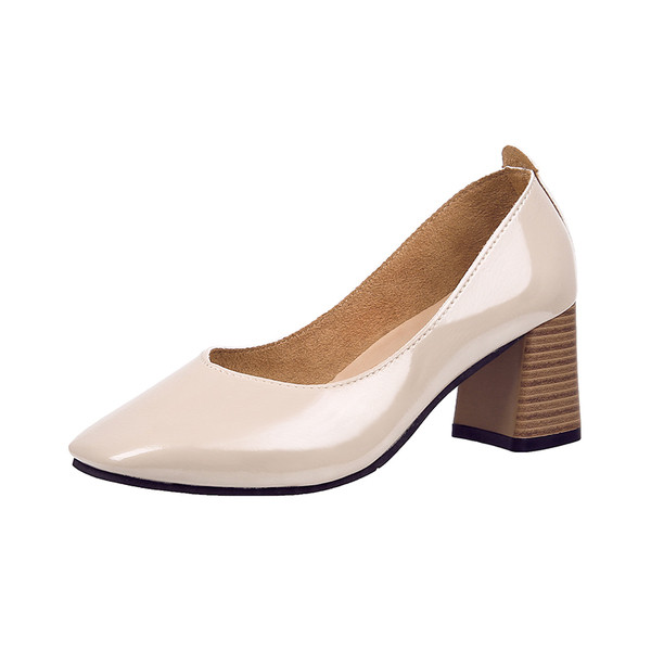 Περιστασιακά γυναικεία παπούτσια με παχύ τακούνι  - πολλά χρώματα