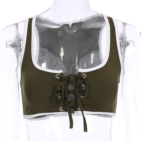 Top de dama de culoare inchisa cu cravate incrucisate