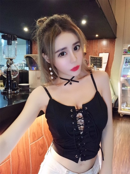 Top dama cu cravate incrucisate in fata in doua culori