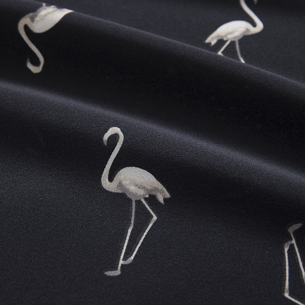 Camasa model lat cu aplicatie in negru pentru doamne