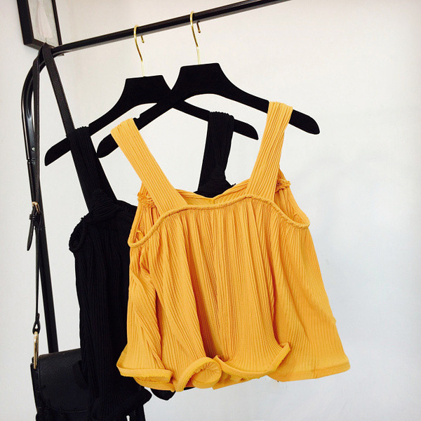 Maieu casual dama in stil liber, in negru, galben si alb