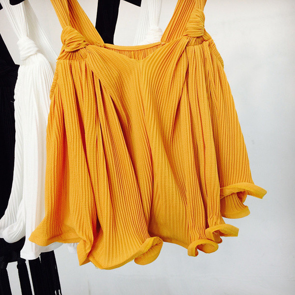 Maieu casual dama in stil liber, in negru, galben si alb