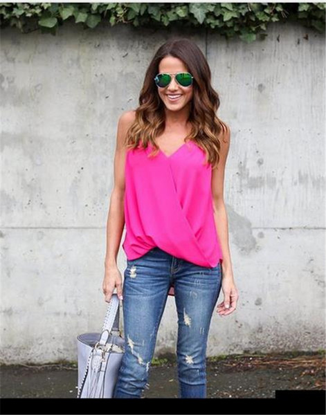 Maieu de damă cu decolteu în V în mai multe culori