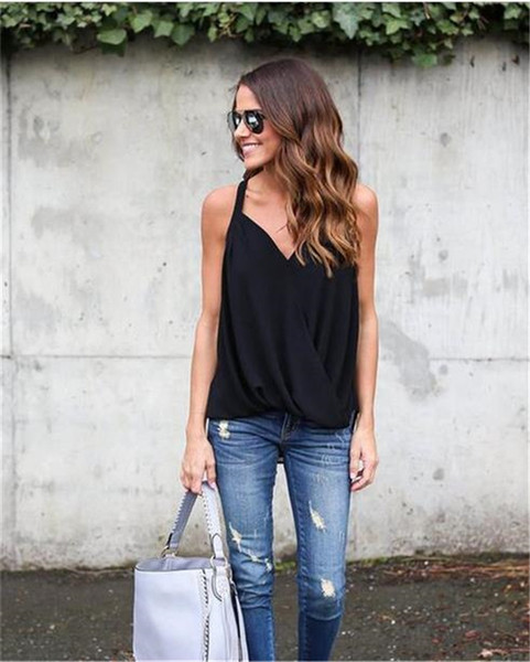 Maieu de damă cu decolteu în V în mai multe culori