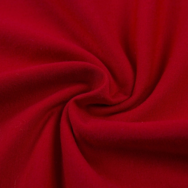 Tricou dama sport-casual - scurtat, in rosu cu inscriptie