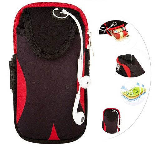 Husă sport pentru telefon cu autocolant mufă pentru căști