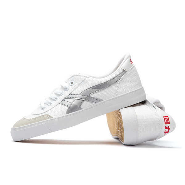 Adidași pentru bărbați cu talpă plată în culoarea albă