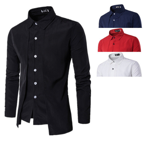Modern, hosszú ujjú férfi ing több színben