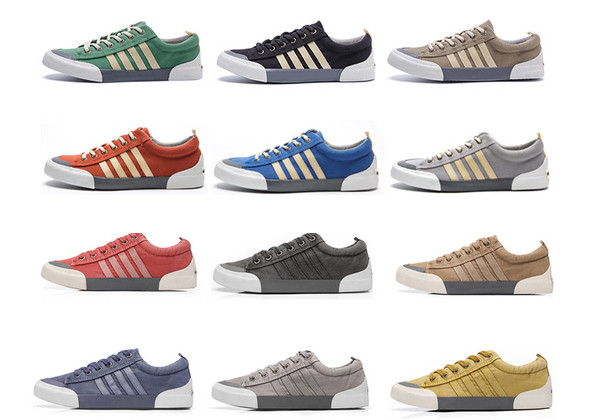 Adidasi pentru barbati in diferite culori proaspete cu talpa plata