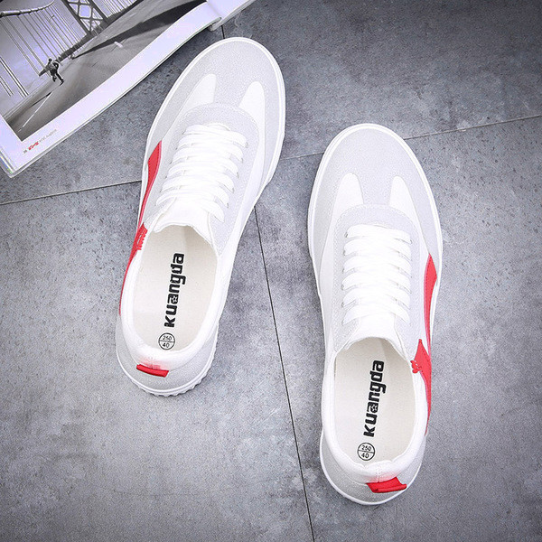 Adidași pentru bărbați în trei culori cu benzi laterale colorate