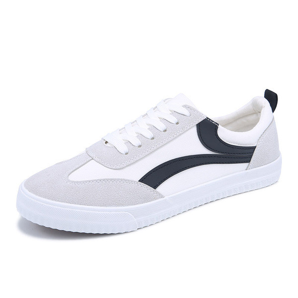 Adidași pentru bărbați în trei culori cu benzi laterale colorate