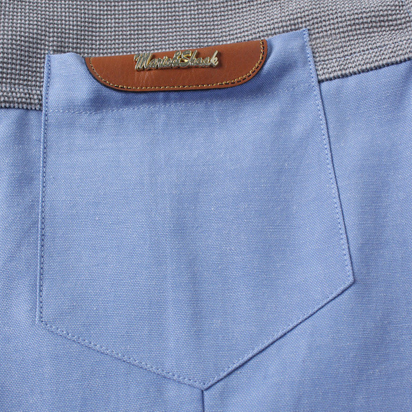 Cămașă colorată pentru bărbați cu mâneci scurte și buzunar decorativ